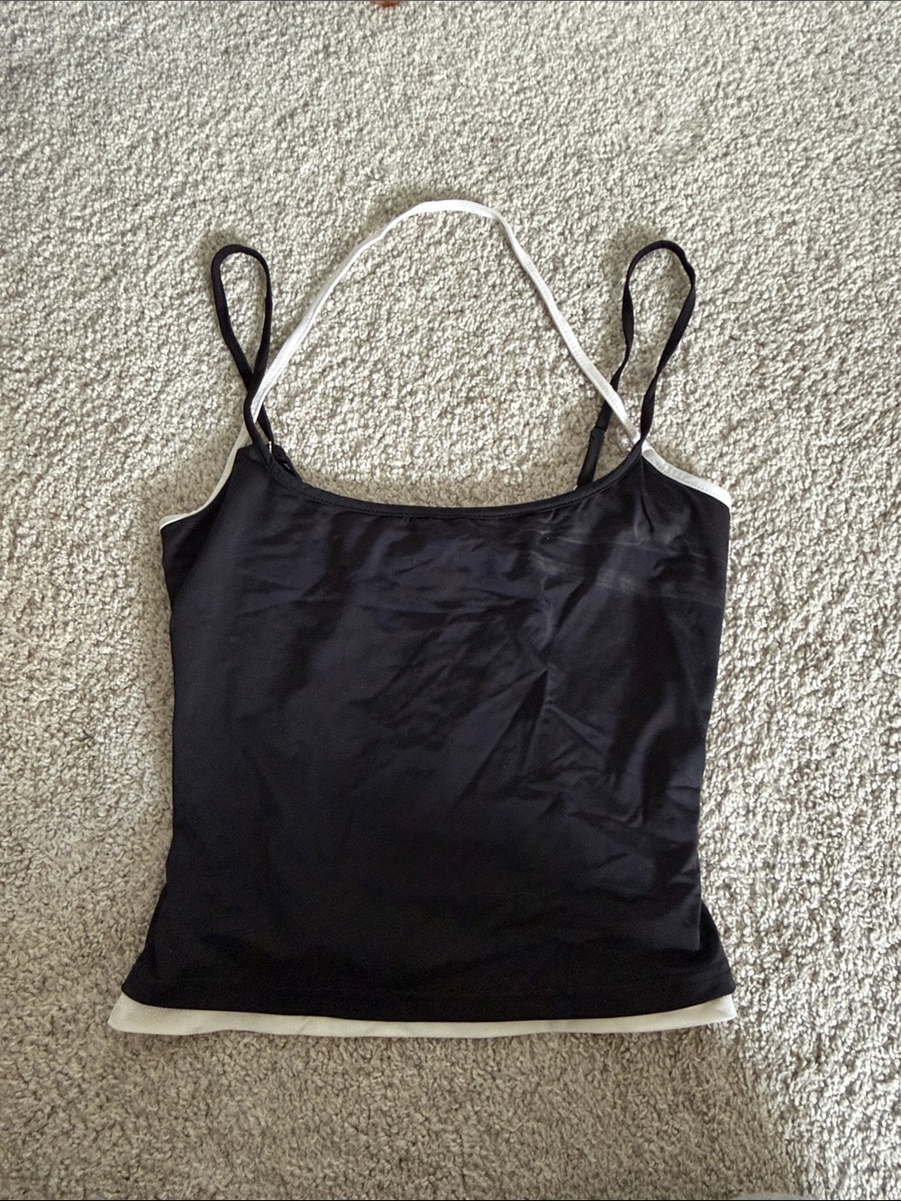 White fox Black and White Tank Top
